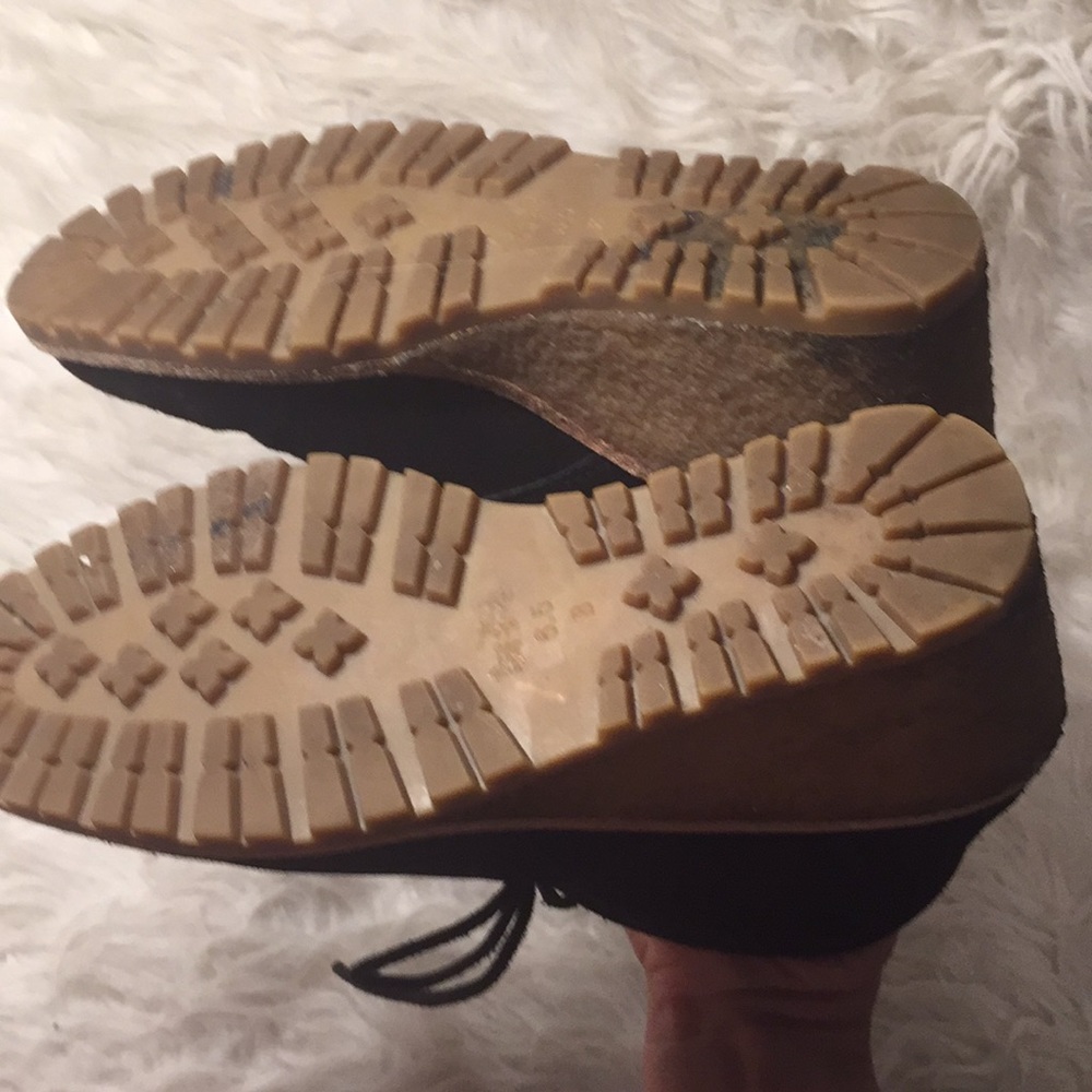 Coach karson suede lace up wedges - Picture 4 of 8